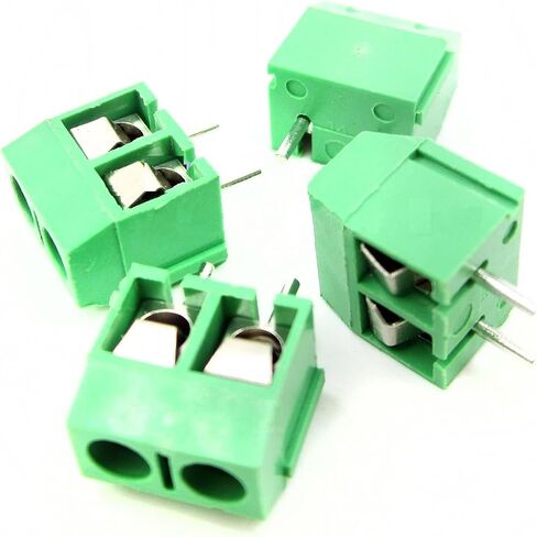 20pcs 2-Pin (2 Pole) Plug-in Screw Terminal Block Connector 5.08mm Pitch Panel PCB Mount DIY in Saudi Arabia