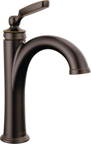 Delta Faucet Woodhurst Oil Rubbed Bronze Bathroom Faucet, Single Hole, Diamond Seal Technology, Venetian Bronze 532-RBMPU-DST in Saudi Arabia