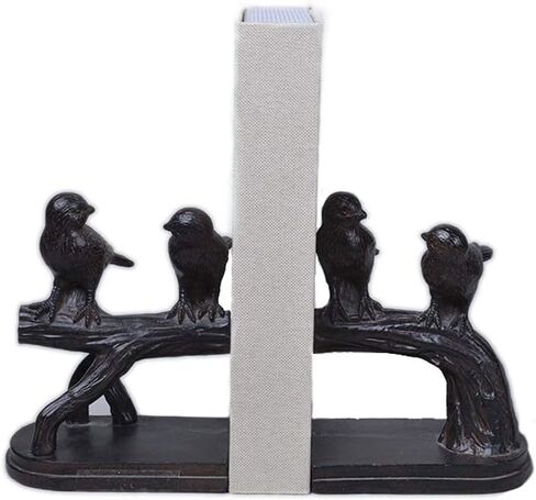Comfy Hour Farmhouse Collection Polyresin Solid Heavy Set of 2, Birds On Branch Art Bookends, 1 Pair in Saudi Arabia