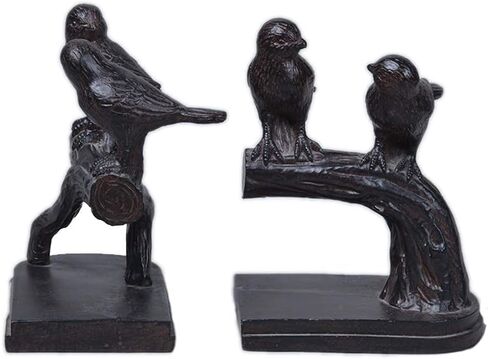 Comfy Hour Farmhouse Collection Polyresin Solid Heavy Set of 2, Birds On Branch Art Bookends, 1 Pair in Saudi Arabia