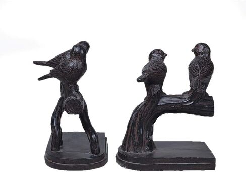 Comfy Hour Farmhouse Collection Polyresin Solid Heavy Set of 2, Birds On Branch Art Bookends, 1 Pair in Saudi Arabia