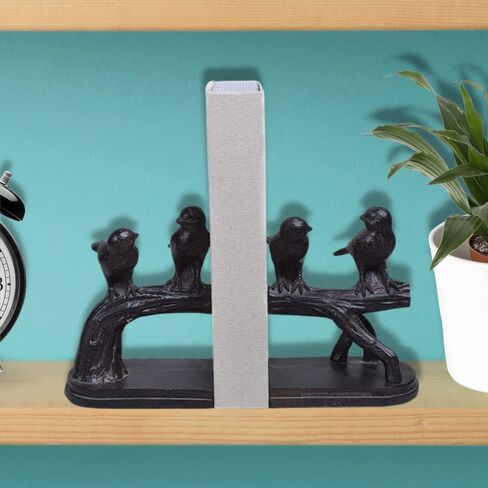 Comfy Hour Farmhouse Collection Polyresin Solid Heavy Set of 2, Birds On Branch Art Bookends, 1 Pair in Saudi Arabia
