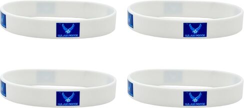 4 Pcs US Air Force Wings Bracelets,Military Flag Silicone Bracelet, Rubber Wristbands Patriotic Decorations Gift. in Saudi Arabia