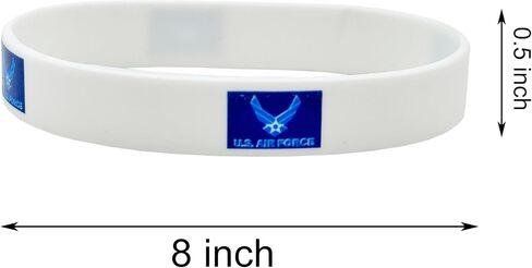 4 Pcs US Air Force Wings Bracelets,Military Flag Silicone Bracelet, Rubber Wristbands Patriotic Decorations Gift. in Saudi Arabia
