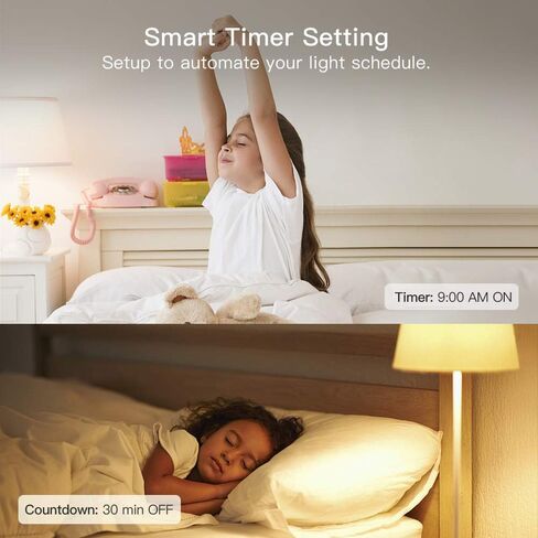 TREATLIFE Smart Light Bulbs 4Pack, 2500K-6500K Tunable White Dimmable LED Light Bulb Compatible with Alexa and Google Home, 2.4GHz WiFi Smart bulb, 800LM, E26 A19 9W, No Hub Required in Saudi Arabia