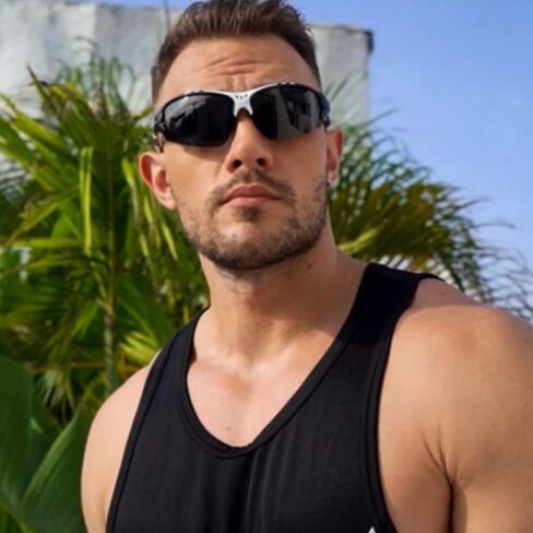 درع أبيض وأسود ملفوف رياضي مقاوم للرياح وركوب الدراجات والمشي لمسافات طويلة وركوب الدراجات وصيد الأسماك والدراجات النارية والمشي لمسافات طويلة نظارات شمسية للرجال والنساء في الهواء الطلق مستقطبة عالية الدقة للحماية من الأشعة فوق البنفسجية نظارات رياضية عا in Kuwait