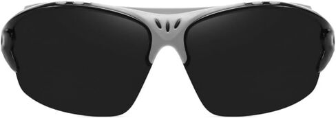 درع أبيض وأسود ملفوف رياضي مقاوم للرياح وركوب الدراجات والمشي لمسافات طويلة وركوب الدراجات وصيد الأسماك والدراجات النارية والمشي لمسافات طويلة نظارات شمسية للرجال والنساء في الهواء الطلق مستقطبة عالية الدقة للحماية من الأشعة فوق البنفسجية نظارات رياضية عا in Kuwait