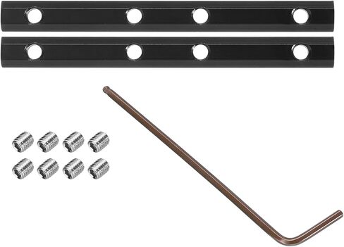 uxcell 2pcs 20 Series Straight Line Connector 4 Inch with M5 Mounting Screws and Wrench Corner Bracket for T/V Slot 2020 Series Carbon Steel Extrusion Profile, Black in Saudi Arabia