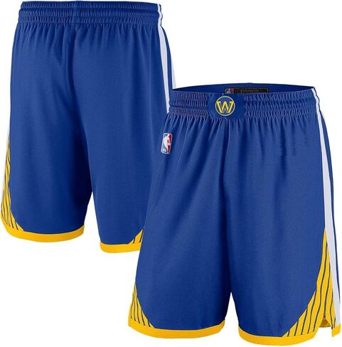 شورت Golden State Warriors NBA Kids Youth 8-20 Icon Edition باللون الأزرق في الملعب Swingman Performance in Saudi Arabia