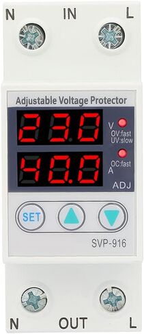Voltage and Current Protector, Adjustable Single Phase Intelligent Miniature Circuit Breaker, Voltage Protective Device with Over Voltage Protection and Under Voltage Protection(63A) in Saudi Arabia