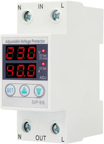 Voltage and Current Protector, Adjustable Single Phase Intelligent Miniature Circuit Breaker, Voltage Protective Device with Over Voltage Protection and Under Voltage Protection(63A) in Saudi Arabia