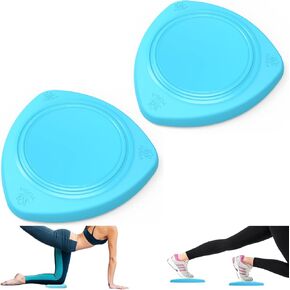 2 IN 1 Yoga Knee Pad Slider, Core Gliding Disc, Extra Thick Yoga Mat, Cushion, Wrist Support, Exercise, Home Gym Workout Equipment, Honeycomb Structure, Set of 2