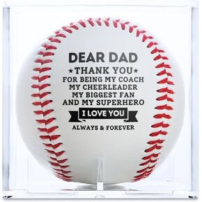Baseball Dad Gifts, Baseball from Son, Printed Baseball with Displaying Box in Kuwait