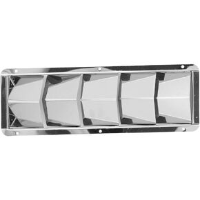 5 Slots Boat Louvered Vent, Stainless Steel Rustproof Rectangle Blower Vent Boat Marine Vent for Yachts