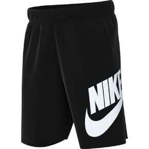 Nike Sportswear Club Fleece Big Kids' French Terry Shorts (Black/White, FD2997-010) Size Medium