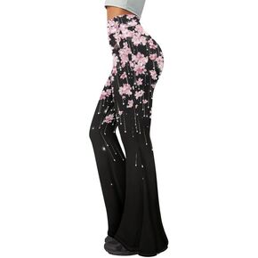 Irisjudy Women Flare Leggings Skulls Elastic High Waist Bootcut Yoga Pants Bell Bottom Camouflage Flared Sweatpants for Women in Kuwait