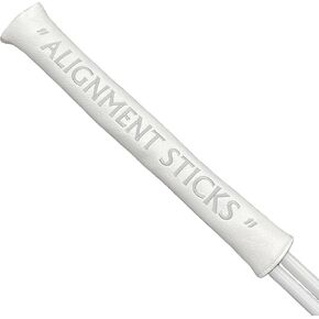 Alignment Stick Headcover Golf Alignment Stick Cover Headcover Holder 13in Hold at Least 2 Sticks - White Soft Synthetic Leather Well Made