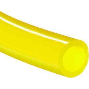 F-4040-A PVC Fuel And Lubricant Tubing, 1/4" ID, 3/8" OD, 1/16" Wall, 25' Length, Yellow