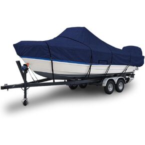 Seal Skin Covers 19'-20'L Center Console Cover | Durable Boat Cover Waterproof 600D Heavy Duty Marine Grade Boat Cover for Center Console Boat UV Resistant Covers Beam Width Up to 102" W, Navy Blue
