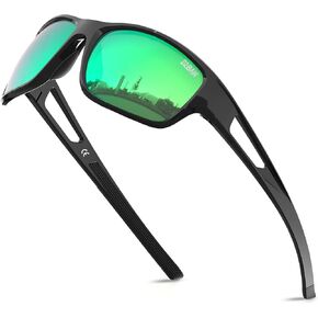 Sports Polarized Sunglasses for Men Women Fishing Running Cycling Golf Unbreakable TR90 Frame UV400 Protection