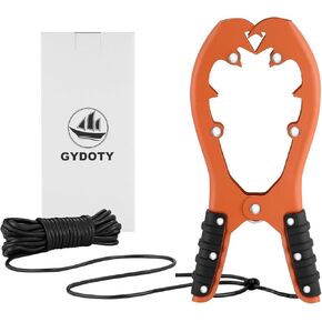 Kayak Anchor Canoe Fishing Accessories - 4" Opening Gripper Anchor Wizard with 15FT Soft Strong Paracord,Light and Durable Steel Teeth Boat Outrigger Stabilizer with Rubber Handles(Basic,Orange)