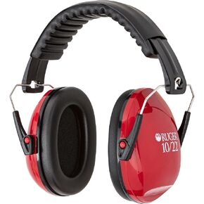 Allen Company Standard Ruger Shooting Earmuffs, Red and Black, One Size