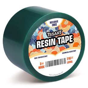 Resin Tape for Epoxy Resin Molding - Silicone Thermal Adhesive Tape, Oxidation and High Temperature Resistance Easy Peeling, Epoxy Release Tape for River Tables - 3 inch Wide 216FT Long