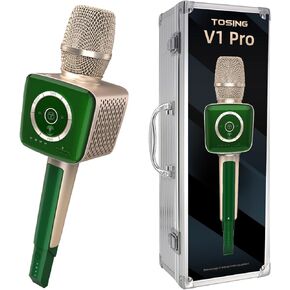 TOSING V1 Microphone Singing Karaoke Machine for Adults Kids,Wireless 20W Bluetooth PA Speaker Portable for Party/Speach/Recording/Podcast/Car