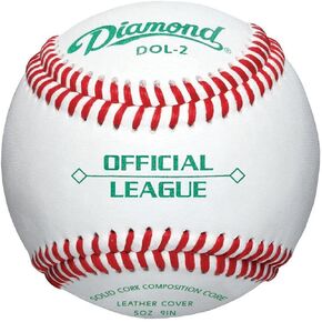 Diamond Dol-2 Official League Leather Baseballs 12 Ball Pack