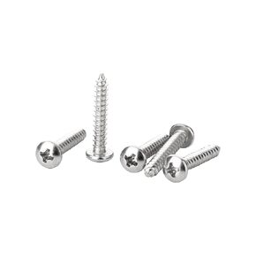 Phillips Wood Screw, Stainless Steel Screw, Pan Head - Phillips, Qnt: 100 PC, by Handymen Hardware (8 x 1/2")