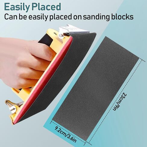72PCS Sandpaper Sand Paper Assortment Pack 9 Grits Sand Paper for Wood Metal Car, Wet Sanding Paper 400 600 800 1000 1200 1500 2000 2500 3000 in Saudi Arabia