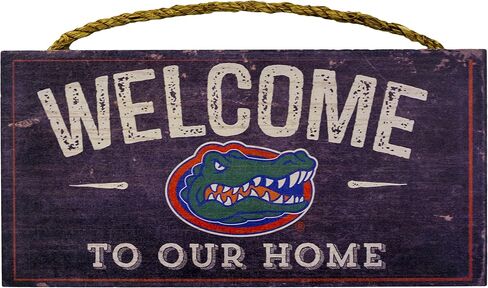 NCAA Florida Gators مقاس 30.48 سم × 15.24 سم، مرحبًا بك في لافتة خشبية منزلية in Saudi Arabia
