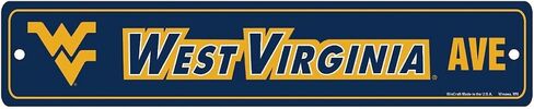 لافتة شارع ملونة بالكامل من WinCraft NCAA West Virginia Mountaineers، 3.75 × 19 بوصة in Saudi Arabia