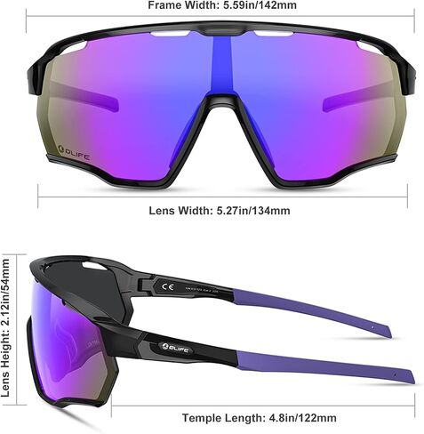 Wilday Cycling Sunglasses for Men and Women, UV400 Protection Sports Sunglasses with Fashion Style in Saudi Arabia
