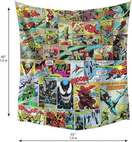 نسيج جداري من رووم مايتس TAP4528LG مارفل كوميك، أحمر، أصفر، أسود، أزرق، أخضر in Kuwait