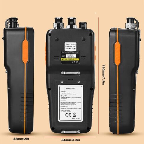 OTDR Fiber Optic Tester, 1310/1550nm MM Optical Time Domain Reflect Meter, 4 in 1 OPM Fiber Optical Power Meter, Portable Optic Tester FC PC, SC PC with SC FC ST LC Adaptors in Saudi Arabia