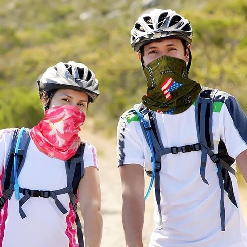 6 قطع من قناع الرقبة متعدد الوظائف للرجال، عصابة رأس باف باندانا وقناع الوجه ووشاح الرأس وغطاء الوجه بالأشعة فوق البنفسجية وأغطية الرأس للتمارين الرياضية الخارجية واليوجا والدراجات النارية in Kuwait