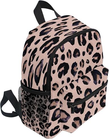 Leopard Print Cheetah Pink Backpack for Toddlers, Kid's Backpack School Bag for Boys Girls Kindergarten Preschool Bag One Size in Saudi Arabia