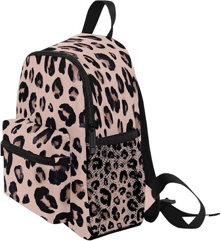 Leopard Print Cheetah Pink Backpack for Toddlers, Kid's Backpack School Bag for Boys Girls Kindergarten Preschool Bag One Size in Saudi Arabia
