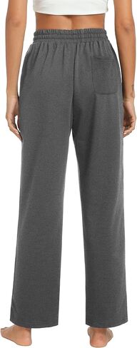 DIBAOLONG المرأة Sweatpants فضفاض مريح عادية واسعة الساق اليوغا السراويل الرباط عالية الخصر صالة بيجامة السراويل مع جيوب in Kuwait