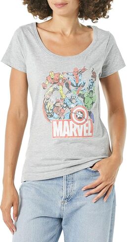 قميص Marvel Women's Universe Heroes of Today ذو الطبقات الثلاثية من Racerback in Kuwait