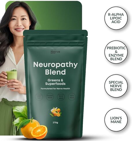 Neuropathy Superfood Blend Greens Powder for Peripheral Neuropathy with 600mg of R Alpha Lipoic Acid in Saudi Arabia