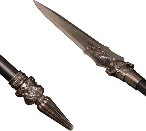 رمح أفرلورد مقاس 78.5 بوصة رمح فنون الدفاع عن النفس ذو شرابة حمراء رمح تشاو يون مجموعة ثمانية عشر سلاحًا تقليديًا غير مفتوحة in Kuwait