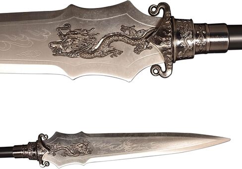 رمح أفرلورد مقاس 78.5 بوصة رمح فنون الدفاع عن النفس ذو شرابة حمراء رمح تشاو يون مجموعة ثمانية عشر سلاحًا تقليديًا غير مفتوحة in Kuwait