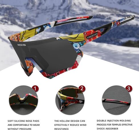 KINGSEVEN Polarized Cycling Sunglasses Men Women Mtb Bicycle Glasses UV400 Protection Sports Sunglasses KLS910 in Saudi Arabia