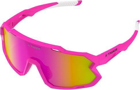نظارات شمسية X-TIGER للأطفال مستقطبة للشباب نظارات البيسبول للأطفال من عمر 8 إلى 14 عامًا للأولاد والبنات UV400 نظارات رياضية لركوب الدراجات اللينة in Kuwait