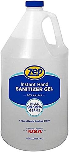 Zep Instant Hand Sanitizer Gel 70% Alcohol (1 gallon Case of 4) - Made in the USA (355824) in Saudi Arabia
