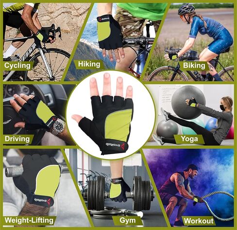 قفازات ركوب الدراجات قفازات الدراجة للرجال/النساء مع وسادة جل ممتصة للصدمات 7 مم، قفازات MTB للعمل/الجيم/التدريب/الخارج in Kuwait