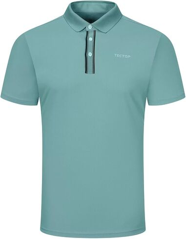 قمصان بولو للرجال جولف قصيرة راجلان سريعة الجفاف والأداء الرياضي والملابس الكاجوال in Kuwait