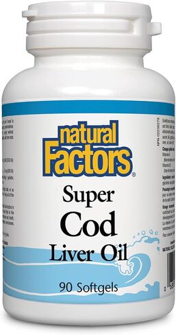 Natural Factors Cod Liver Oil, 90 Capsules in Saudi Arabia